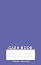 Cash Book: Small Cash Books / Memo Accounts Book [Single Column Bookkeeping Ledger], Pocket Sized 159mm x 102mm, 80 Pages - Very Peri (Purple)