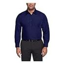 Van Heusen Men's Big FIT Dress Shirts Poplin (Big and Tall), Persian Blue, 18.5" Neck 32"-33" Sleeve
