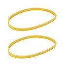 Saw Tire Replacement, Saw Wheel Tires Good Traction Optimal Blade Tracking Wear Resistant 2PCS Yellow for 8in Bandsaw Wheels