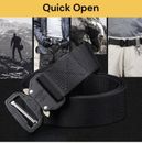 Tactical Men Belt Outdoor Heavy Duty Adjustable Waist Strap Military Waistband