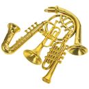 4 piezas mini instrumentos musicales para niños pequeños - trompeta, violín y accesorios - TB