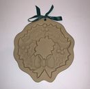 Vintage Brown Bag Cookie Art 1988 Hill Design Christmas Wreath Clay Mold