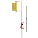 Vertical Jump Tester Wall-mounted, Vertical Jump Trainer -Adjustable Height 2.29ft, Measurement Tool with Volleyball Soccer Speed Agility Training
