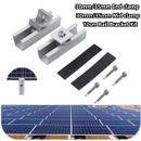 Solar Panel Mounting Bracket Rail Kit 30mm 35mm For Flat Roof End/Middle Clamp