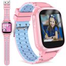 Pink Kids Smart Watches Girls Boys Kids Smartwatc 15 Games Tracker, 2 Cameras