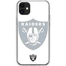 Skinit Clear Phone Case Compatible with iPhone 11 - Officially Licensed NFL Las Vegas Raiders Double Vision Design