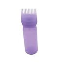Hair Dye Bottle Applicator Root Comb Applicator Hair Coloring Bottle with Brush 120ml Purple.