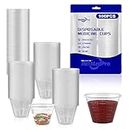 ReliMedPro Disposable Graduated Small Plastic Medicine Cups, Bulk Pack of 100, 1 OZ (30ml) Measuring Cups for Liquid Medication, Paint, epoxy, Pills and Resin