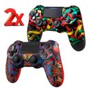 2 Pack Wireless Controller Gamepad for PlayStation4 PS4 Pro / Slim Game Console
