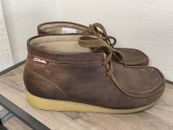 Clarks Stinson Hi Chukka Boots Wallabees Brown Beeswax Leather Shoes Men 10 M