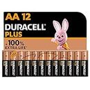 Duracell Plus AA Batteries (12 Pack) - Alkaline 1.5V - Up To 100% Extra Life - Reliability For Everyday Devices - 0% Plastic Packaging - 10 Year Storage - LR6 MN1500