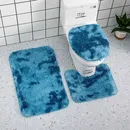 3 stücke Badezimmer Mat Set für Bad Seide Tie-Dye Wc Weichen Nicht Slip Teppich Dusche Teppiche Wc