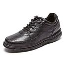 ROCKPORT Men s Wt Classic Oxford, Black Tumbled Leather, 9 US X-Wide