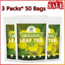 150 Bags Mullein Leaf Tea Bags - Lung Cleanse Detox Herbal Enhance Immunity~
