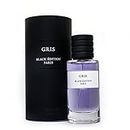 Parfum Collection Privée N2, Gris De BLACK EDITION Paris, senteur montaigne Homme/Femme, Parfum de Marque 50ml, Idée Cadeau Pas Chère
