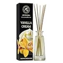 Vanilla Cream Aroma Diffuser 3.4 Fl Oz (100ml) - Reed Diffuser - Room Fragrance - Home Fragrance - Air Freshener - Vanilla Cream Scented Diffuser - Gift