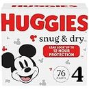 Huggies Snug & Dry Baby Diapers, Size 4, Giga Pack, 76 Ct