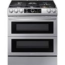 SAMSUNG NX60T8751SS 6.0 cu ft. Smart Slide-in Gas Range with Flex Duo(TM), Smart Dial & Air Fry in Stainless Steel