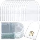 DEAVER Single Pocket Coin Sleeves Holders,50 Pcs Individual Clear Plastic Coin Collection Holder Protector Pouch Flips for Coin Collection, Jewelry and Small Items 2.2 x 2 in