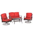 Clearance Sale Outsunny 4 PCS Patio Wicker Sofa Set Conversation Furniture Tea