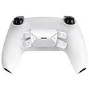 TOMSIN Programmable Remap Paddles Kit for PS5 Controller BDM 010 & BDM 020, 4 White Upgrade Button Attachment for Dualsense Controller