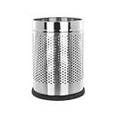 Fableart Stainless Steel Perforated Open Dustbin; Trash Can, Recycling Bin, Garbage Container, Waste Basket For Kitchen, Home, Office or Any Institutional Building | 5 Litre