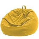 Nobildonna Storage Soft Toy Bean Bag Chair Cover Only Without Filling for Kids Adults. Lazy Sofa Beanbag Stuffed Animal (110x89cm)