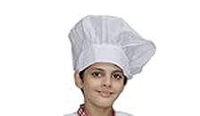 Kaku Fancy Dresses Chef Cap/Hat/Cook Cap/Restaurant Cap/Handcraft Toque Chef Cap/Chef Hats -White (Pack of 1)