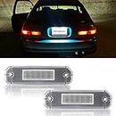 Aexploer LED License Plate Lights Compatible with Del Sol 1993-1997,for Civic Coupe 1996-2000, for Civic Hatchback 1992-1995,for Civic Sedan 1996-1998