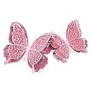 CoolifWang 4pcs 3D flower Butterfly Metal Cutting Die Cuts, DIY Crafts Template Scrapbook Cards Dies Cut Stencils for Embossing Card Making Decorative Paper Scrapbooking