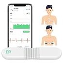 Wellue VisualBeat Chest Strap/Strap-Free Heart Rate Monitor, Bluetooth ANT+, 24h Heart Rate Tracing, 30 mins Waveform Recording, APP w ECG Function, Wireless Wearable HR Monitor with Vibration Alert