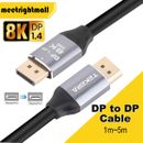 8K Displayport DP 1.4 Cable HDR 4K@144Hz Display Port Male to Male 1M 2M 3M 5M