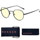 GUNNAR - Gaming and Computer Glasses - Blue Light Blocking, UV Protection - Infinite, Onyx Frame/Amber Lens, One Size