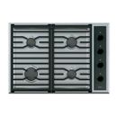 Wolf CG304TS 30 Inch Gas Cooktop with 4 Dual-Stacked Sealed, Illuminated Control