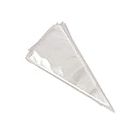 - 100 - Medium Cone Bags 12" x 6" Crystal Clear Polypropylene Cello