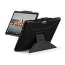 URBAN ARMOR GEAR UAG Designed for Microsoft Surface Pro 10/9 Case with Multi-Angle Kickstand & Pen Holder Compatible with Type Cover Keyboard Rugged Protective Cover Heavy Duty, Metropolis SE Black