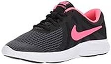 NIKE Girls Revolution 5 (GS) Running Shoes (6.5 Big Kid M, Black/Racer Pink/White)