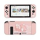GeekShare Protective Case for Nintendo Switch, Soft TPU Slim Case Cover Compatible with Nintendo Switch Console and Joy-Con (Steamed Bun Rabbit) [Video Game]