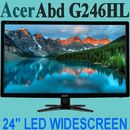 Acer G246HL Abd 24"Inch Widescreen LED Backlit Full HD Monitor VGA, DVI-D, HDMI