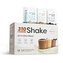 310 Nutrition – All-In-One Meal Replacement Shake - New Formula with Fiber Rich Vegan Superfood Blend - Natural Sweeteners - Low Carb Shake, Keto & Paleo Friendly - Gluten Free - 26 Essential Vitamins & Minerals - Variety Shake Box