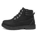 Trux Chive Boys Black Lace Up Ankle Boot - Size 3 UK - Black