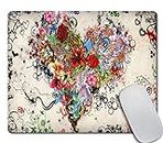 Amcove Tattoo Heart Top Game Mouse Pad PC Computer Gaming Mousepad Fabric Rubber Material