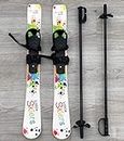 Little Skiers Starter Skier und Stöcke aus Kunststoff – perfekter Einsteiger Ski für Kinder von 0–4 Jahren