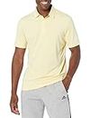 adidas Men's Ultimate365 Heather Polo Shirt, Almost Yellow Melange, Medium