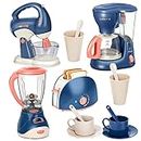 Sobebear Combo Set- Toaster Food Beater Kitchen Appliances Toy, Realistic coffee maker, toaster Oven Kids Kitchen Pretend Play Light & Sounds, Kitchen Machines, Toys for Girls & Boys Age 3+ Years
