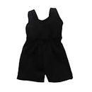 ATORSE® Black Vest Top Pants Suit for 18 Inch American Girl Our Generation Dolls Casual Clothes