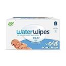 WaterWipes Plastic-Free Original Baby Wipes, 99.9% Water Based Wipes, Unscented & Hypoallergenic for Sensitive Skin, 720 Count (12 packs), Packaging May Vary