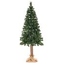 SPRINGOS Weihnachtsbaum künstlicher Kiefer-Baum mit Naturstamm 220 cm Detailgetreu Premium Qualität Christbaum inkl. Ständer und Jutestoff
