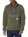 Carhartt Men's Relaxed Fit Fleece Pullover, Basil Heather, X-Large