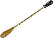 Metal Shoe Horn-Long Shoe Horn Shoehorn Brass European Retro Easy to Use Suitable for All Kinds of People (Gold 46x4cm)